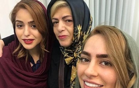 سمانه پاکدل در کنار مادرش + عکس