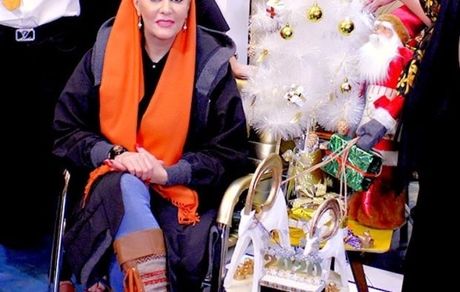 دکور کریسمسی زیبای خانم بازیگر + عکس