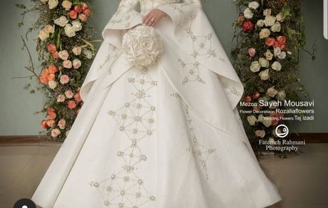 عکس لباس عروس الهام حمیدی + عکس