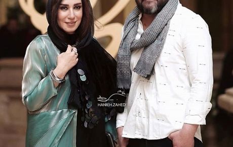 نسیم ادبی و همسرش + عکس