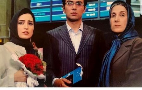 عکس نگار جواهریان در فرودگاه 