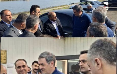 بازدید رئیس کل بیمه مرکزی از باجه بیمه البرز در سازمان بنادر و گمرکات گیلان