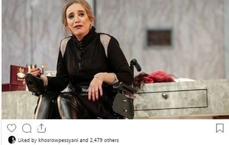  بی حجابی ستاره پسیانی در تیاتر + عکس