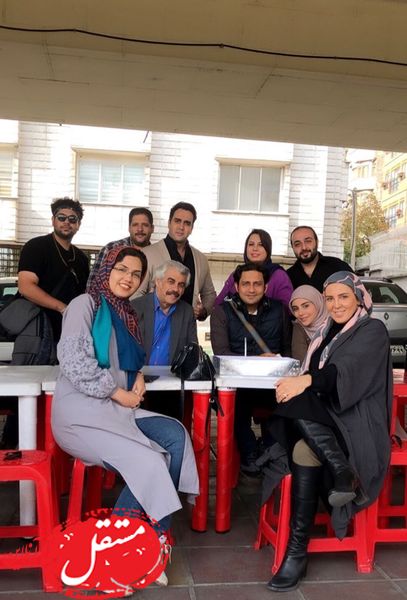 لیلا اوتادی در محل کارش + عکس