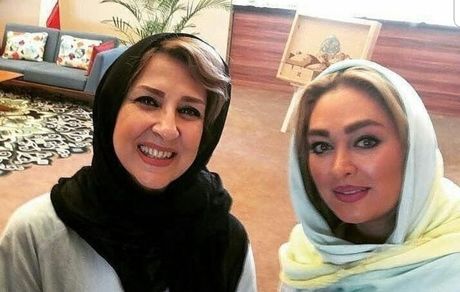 الهام حمیدی در کنار کمدین پیشکسوت + عکس