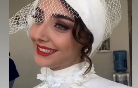 خانم بازیگر گل بسر عروس + عکس