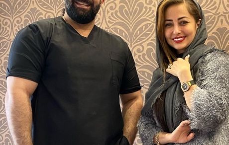 نفیسه روشن و دکتر دندانپزشکش + عکس