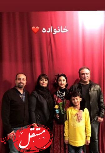 خانواده پنج نفره خانم بازیگر + عکس