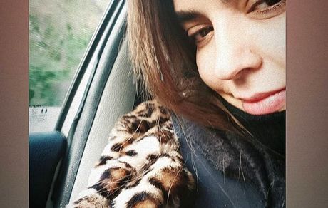 لباس پلنگی خانم بازیگر + عکس