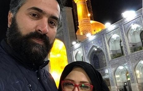 بهاره رهنما و حاجی در حرم امام رضا(ع)+ عکس
