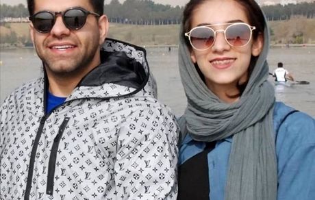 رضا بهرام و خواهرش + عکس