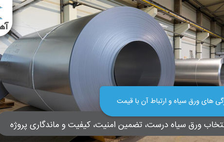 ارتباط قیمت ورق سیاه با ویژگی های آن
