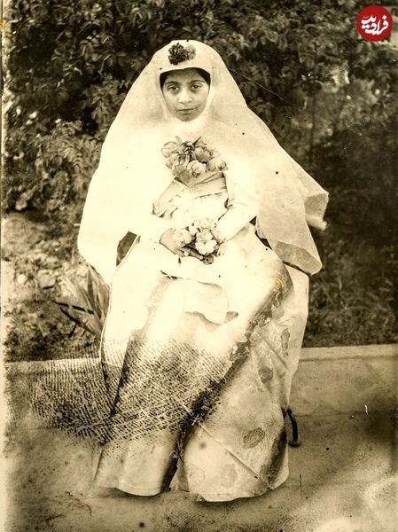 تصویری از عروس 14 ساله قاجاری