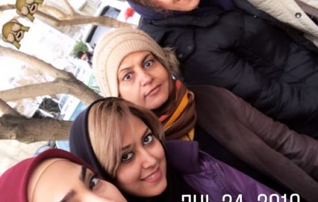 پوشش خانم بازیگر در سرمای این روزها + عکس