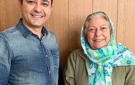 پریا قاسمی در کنار مجری خوش صدا + عکس