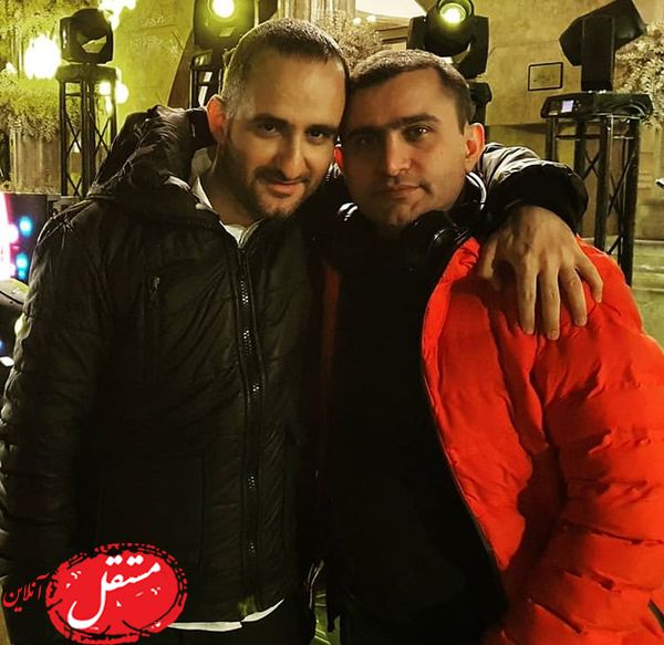کاظی خان در کنار کارگردان کرگدن + عکس