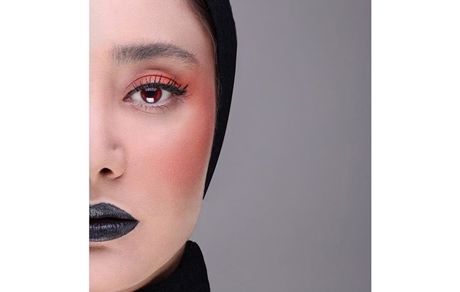 پرتره نصفه نیمه ای از بهاره افشاری با گریم خاص + عکس