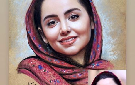 نقاشی زیبای نازنین بیاتی + عکس