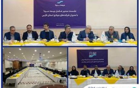 هم‌اندیشی مدیرعامل بیمه سینا با شبکه فروش در شیراز
