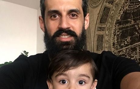 سلفی سعید معروف و خواهر زاده اش + عکس