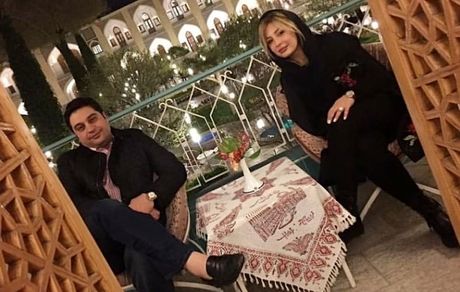 نیوشا ضیغمی و شوهرش در هتلی در مجلل + عکس