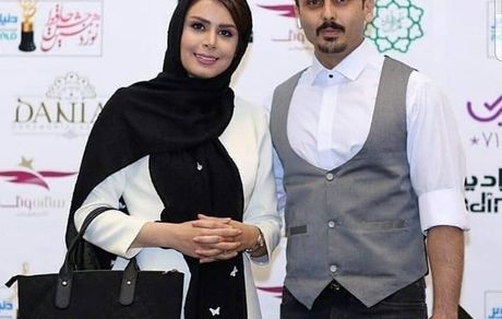 سادگی خانم مجری و همسرش در جشن حافظ +عکس
