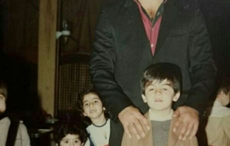 کودکی فرزاد حسنی و پدرش + عکس