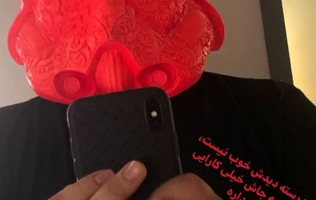 قیافه عجیب مهراب قاسمخانی + عکس