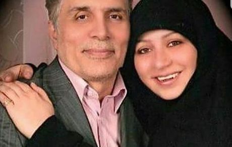 مجری خبر و دختر محجبه اش + عکس