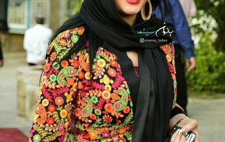 مانتوی خاص الهام حمیدی + عکس