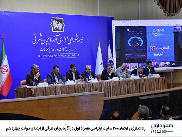 راهاندازی و ارتقاء ۲۰۰ سایت ارتباطی همراه اول در آذربایجان شرقی از ابتدای دولت چهاردهم