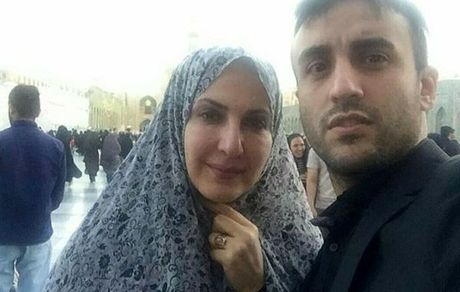 عکس با حجاب فاطمه گودرزی با پسرش 