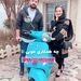 عکسی از بازیگر پرحاشیه سینمای ایران در کنار یک موتور!
