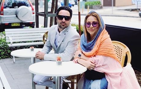 گردش خانم بازیگر و آقای دیجی در خارج از کشور + عکس