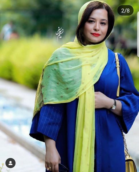 تیپ زرد و آبی مهراوه شریفی نیا + عکس