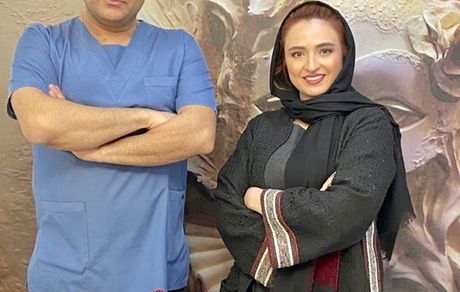 گلاره عباسی در کنار پزشکش + عکس