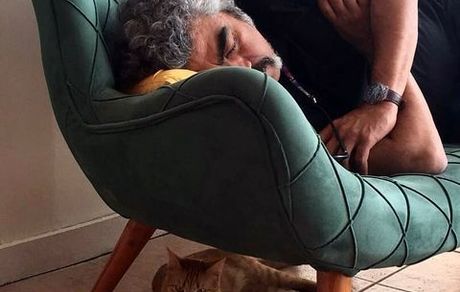 حیوان خانگی اش سروش صحت + عکس