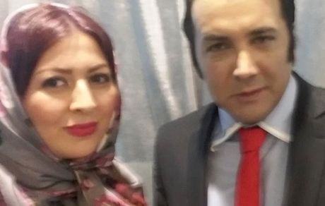 سلفی حسام نواب صفوی با خانم بازیگر + عکس