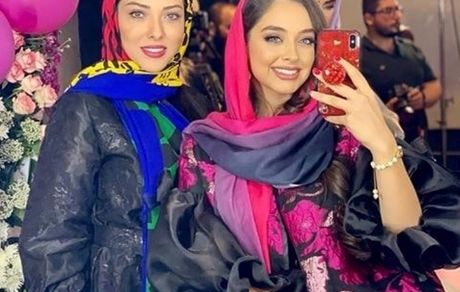 لیلا اوتادی و دوستش در یک تولد + عکس