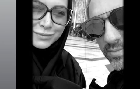 زیارت فریبا نادری و همسرش + عکس