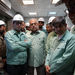بازدید مدیرعامل گروه فولاد مبارکه و استاندار هرمزگان از خطوط تولید شرکت فولاد هرمزگان