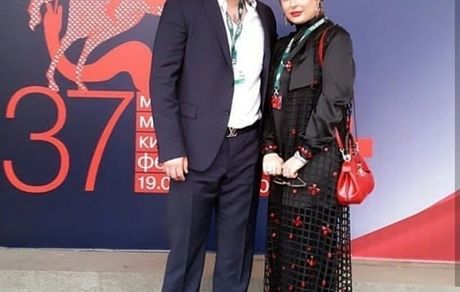 نیوشا ضیغمی و همسرش با استایل رسمی + عکس