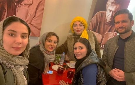 شیوا طاهری در کنار بازیگران مشهور + عکس