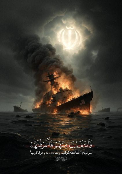 پوستری که رسانه‌های مرتبط با سپاه منتشر کردند