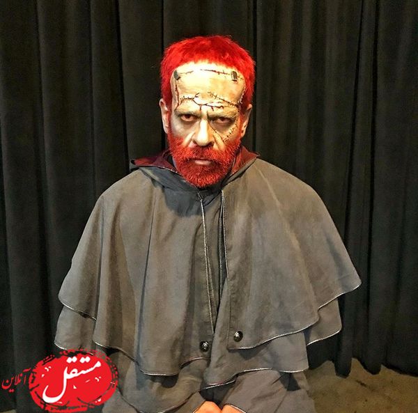 گریم سنگینی از بازیگر کرگدن + عکس