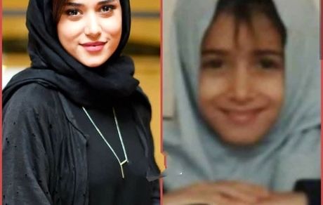 پریناز ایزدیار در کودکی + عکس