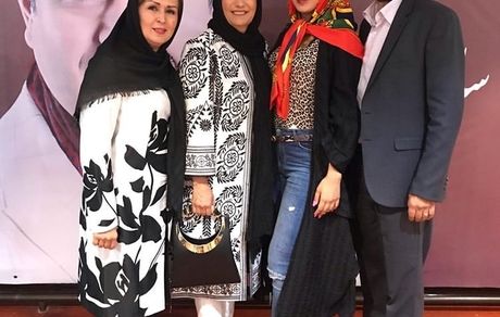 فریبا کوثری عزیز به همراه برادرش + عکس