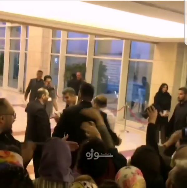 لحظه پرشکوه  ورود عادل به جشن حافظ + عکس
