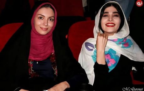 آزاده نامداری در کنار شقایق دهقان