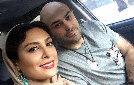 حدیثه تهرانی و همسرش در ماشین لاکچریشون + عکس